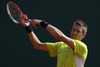 Jarkko Nieminen of Finland plays a shot during the second round match against Marinko Matosevic of Australia (not pictured) on day three of the ATP Monte Carlo Masters, at Monte-Carlo Sporting Club on April 17, 2013 in Monte-Carlo, Monaco.
