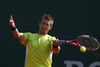 Jarkko Nieminen of Finland plays a shot during the second round match against Marinko Matosevic of Australia (not pictured) on day three of the ATP Monte Carlo Masters, at Monte-Carlo Sporting Club on April 17, 2013 in Monte-Carlo, Monaco.
