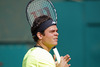 Marinko Matosevic of Australia plays a shot during the second round match against Jarkko Nieminen of Finland on day three of the ATP Monte Carlo Masters, at Monte-Carlo Sporting Club on April 17, 2013 in Monte-Carlo, Monaco.
