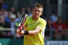 Jarkko Nieminen of Finland plays a shot during the second round match against Marinko Matosevic of Australia (not pictured) on day three of the ATP Monte Carlo Masters, at Monte-Carlo Sporting Club on April 17, 2013 in Monte-Carlo, Monaco.
