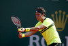 Marinko Matosevic of Australia plays a shot during the second round match against Jarkko Nieminen of Finland on day three of the ATP Monte Carlo Masters, at Monte-Carlo Sporting Club on April 17, 2013 in Monte-Carlo, Monaco.
