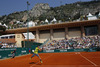 Jarkko Nieminen of Finland plays a shot during the second round match against Marinko Matosevic of Australia (not pictured) on day three of the ATP Monte Carlo Masters, at Monte-Carlo Sporting Club on April 17, 2013 in Monte-Carlo, Monaco.

