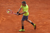 Jarkko Nieminen of Finland in action during the quarter final match against Novak Djokovic of Serbia (not pictured) on day five of the ATP Monte Carlo Masters, at Monte-Carlo Sporting Club on April 19, 2013 in Monte-Carlo, Monaco.
