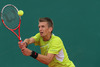 Jarkko Nieminen of Finland in action during the quarter final match against Novak Djokovic of Serbia (not pictured) on day five of the ATP Monte Carlo Masters, at Monte-Carlo Sporting Club on April 19, 2013 in Monte-Carlo, Monaco.
