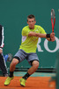 Jarkko Nieminen of Finland in action during the quarter final match against Novak Djokovic of Serbia (not pictured) on day five of the ATP Monte Carlo Masters, at Monte-Carlo Sporting Club on April 19, 2013 in Monte-Carlo, Monaco.

