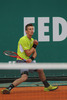 Jarkko Nieminen of Finland in action during the quarter final match against Novak Djokovic of Serbia (not pictured) on day five of the ATP Monte Carlo Masters, at Monte-Carlo Sporting Club on April 19, 2013 in Monte-Carlo, Monaco.
