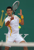 Novak Djokovic of Serbia in action during the quarter final match against Jarkko Nieminen of Finland (not pictured) on day five of the ATP Monte Carlo Masters, at Monte-Carlo Sporting Club on April 19, 2013 in Monte-Carlo, Monaco.

