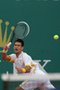 Novak Djokovic of Serbia in action during the quarter final match against Jarkko Nieminen of Finland (not pictured) on day five of the ATP Monte Carlo Masters, at Monte-Carlo Sporting Club on April 19, 2013 in Monte-Carlo, Monaco.
