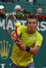 Jarkko Nieminen of Finland in action during the quarter final match against Novak Djokovic of Serbia (not pictured) on day five of the ATP Monte Carlo Masters, at Monte-Carlo Sporting Club on April 19, 2013 in Monte-Carlo, Monaco.
