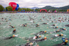Start of the 15 th IRONMAN Austria, Klagenfurt, Austria on 2013/05/29.
