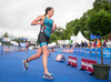 Claire Michel (BEL) during the women Elite competition of the Triathlon European Championships at the Schwarzsee in Kitzbuehel, Austria on 20.6.2014.
