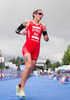 Nicola Spirig (SUI)during the women Elite competition of the Triathlon European Championships at the Schwarzsee in Kitzbuehel, Austria on 20.6.2014.
