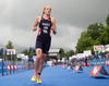 Lois Rosindale (GBR) during the women Elite competition of the Triathlon European Championships at the Schwarzsee in Kitzbuehel, Austria on 20.6.2014.
