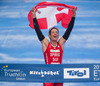 Nicola Spirig (SUI) during the women Elite competition of the Triathlon European Championships at the Schwarzsee in Kitzbuehel, Austria on 20.6.2014.
