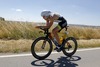 Der zweitplatzierte Nils Frommhold (Triathlon Potsdam) auf der Radstrecke // during the Ergo Ironman 70.3 in Remich, Luxembourg on 2014/06/21.
