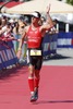 Axel Zeebroek (Belgium) feiert seinen dritten Platz // during the Ergo Ironman 70.3 in Remich, Luxembourg on 2014/06/21.
