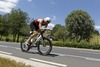 Jens Frommhold (SCC Triathlon Berlin) auf der Radstrecke // during the Ergo Ironman 70.3 in Remich, Luxembourg on 2014/06/21.
