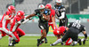 Talib Wise, (SWARCO Raiders Tirol, WR, #4) during quarterfinal match of European Football League between Swarco Raiders Tirol, Innsbruck, Austria, and Helsinki Roosters, Finland. Quarterfinal match of European Football League between Swarco Raiders Tirol and Helsinki Roosters was played on Saturday, 25th of May 2013 in Innsbruck, Austria.

