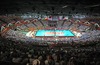 General view to arena during the FIVB Volleyball Men World Championships Pool B Match beween Finland and Germany at the Spodek in Katowice, Poland on 2014/09/06.
