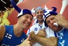 Finnish fans during the FIVB Volleyball Men World Championships Pool B Match between Finland and Germany at the Spodek in Katowice, Poland on 2014/09/06.
