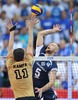 Antti Siltala of Finland during the FIVB Volleyball Men World Championships Pool B Match beween Finland and Germany at the Spodek in Katowice, Poland on 2014/09/06.
