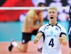 Lauri Kerminen of Finland during the FIVB Volleyball Men World Championships Pool B Match beween Finland and Germany at the Spodek in Katowice, Poland on 2014/09/06.
