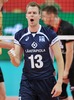Mikko Oivanen of Finland during the FIVB Volleyball Men World Championships Pool B Match beween Finland and Germany at the Spodek in Katowice, Poland on 2014/09/06.
