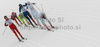 Skiers skiing during finals of Women sprint race of Viessmann Cross country skiing FIS World Cup 2009-10. Women sprint race of Viessmann Cross country skiing FIS World Cup were held in Rogla, Slovenia, on 19th of December 2009.
