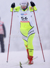 Alenka Cebasek of Slovenia skiing during qualifications for Women sprint race of Viessmann Cross country skiing FIS World Cup 2009-10. Qualifications for Women sprint race of Viessmann Cross country skiing FIS World Cup were held in Rogla, Slovenia, on 19th of December 2009.
