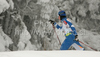 Kirsi Peraelae of Finland skiing during qualifications for Women sprint race of Viessmann Cross country skiing FIS World Cup 2009-10. Qualifications for Women sprint race of Viessmann Cross country skiing FIS World Cup were held in Rogla, Slovenia, on 19th of December 2009.
