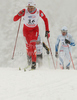 Maiken Caspersen Falla of Norway skiing during finals of Women sprint race of Viessmann Cross country skiing FIS World Cup 2009-10. Women sprint race of Viessmann Cross country skiing FIS World Cup were held in Rogla, Slovenia, on 19th of December 2009.
