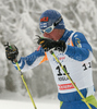 Ville Nousiainen of Finland skiing during finals of Men sprint race of Viessmann Cross country skiing FIS World Cup 2009-10. Men sprint race of Viessmann Cross country skiing FIS World Cup were held in Rogla, Slovenia, on 19th of December 2009.
