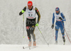 Second placed Tobias Angerer of Germany skiing during finals of Men sprint race of Viessmann Cross country skiing FIS World Cup 2009-10. Men sprint race of Viessmann Cross country skiing FIS World Cup were held in Rogla, Slovenia, on 19th of December 2009.

