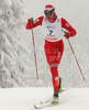 Ola Vigen Hattestad of Norway skiing during finals of Men sprint race of Viessmann Cross country skiing FIS World Cup 2009-10. Men sprint race of Viessmann Cross country skiing FIS World Cup were held in Rogla, Slovenia, on 19th of December 2009.
