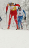 Winner Petter Northug of Norway skiing during finals of Men sprint race of Viessmann Cross country skiing FIS World Cup 2009-10. Men sprint race of Viessmann Cross country skiing FIS World Cup were held in Rogla, Slovenia, on 19th of December 2009.
