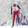 Andrew Newell of USA skiing during finals of Men sprint race of Viessmann Cross country skiing FIS World Cup 2009-10. Men sprint race of Viessmann Cross country skiing FIS World Cup were held in Rogla, Slovenia, on 19th of December 2009.
