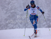 Aino Kaisa Saarinen of Finland skiing during finals of Women sprint race of Viessmann Cross country skiing FIS World Cup 2009-10. Women sprint race of Viessmann Cross country skiing FIS World Cup were held in Rogla, Slovenia, on 19th of December 2009.
