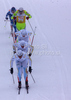 Skiers skiing during finals of Women sprint race of Viessmann Cross country skiing FIS World Cup 2009-10. Women sprint race of Viessmann Cross country skiing FIS World Cup were held in Rogla, Slovenia, on 19th of December 2009.
