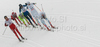 Skiers skiing during finals of Women sprint race of Viessmann Cross country skiing FIS World Cup 2009-10. Women sprint race of Viessmann Cross country skiing FIS World Cup were held in Rogla, Slovenia, on 19th of December 2009.
