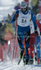 Jean Marc Gaillard of France skiing in Men 30km classic mass start race of Viessmann Cross country skiing FIS World Cup 2009-10. Men 30km classic mass start race of Viessmann Cross country skiing FIS World Cup were held in Rogla, Slovenia, on 20th of December 2009.
