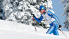 Alexander Legkov of Russia skiing in Men 30km classic mass start race of Viessmann Cross country skiing FIS World Cup 2009-10. Men 30km classic mass start race of Viessmann Cross country skiing FIS World Cup were held in Rogla, Slovenia, on 20th of December 2009.
