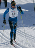Alexandre Rousselet of France skiing in Men 30km classic mass start race of Viessmann Cross country skiing FIS World Cup 2009-10. Men 30km classic mass start race of Viessmann Cross country skiing FIS World Cup were held in Rogla, Slovenia, on 20th of December 2009.
