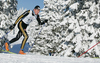 Tim Tscharnke of Germany skiing in Men 30km classic mass start race of Viessmann Cross country skiing FIS World Cup 2009-10. Men 30km classic mass start race of Viessmann Cross country skiing FIS World Cup were held in Rogla, Slovenia, on 20th of December 2009.

