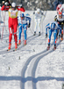 Winner Petter Northug of Norway sprinting in Men 30km classic mass start race of Viessmann Cross country skiing FIS World Cup 2009-10. Men 30km classic mass start race of Viessmann Cross country skiing FIS World Cup were held in Rogla, Slovenia, on 20th of December 2009.
