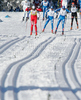 Winner Petter Northug of Norway sprinting in Men 30km classic mass start race of Viessmann Cross country skiing FIS World Cup 2009-10. Men 30km classic mass start race of Viessmann Cross country skiing FIS World Cup were held in Rogla, Slovenia, on 20th of December 2009.
