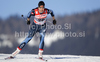 Krista Lahteenmaki of Finland skiing during qualifications for women sprint race of Dobiacco-Toblach stage of Tour de Ski 2011. Sprint race of Tour de ski was held on Wednesday, 5th of January 2011 in Dobiacco-Toblach, Italy.
