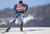 Anne Kylloenen of Finland skiing during qualifications for women sprint race of Dobiacco-Toblach stage of Tour de Ski 2011. Sprint race of Tour de ski was held on Wednesday, 5th of January 2011 in Dobiacco-Toblach, Italy.
