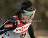 Aino-Kaisa Saarinen of Finland skiing during qualifications for women sprint race of Dobiacco-Toblach stage of Tour de Ski 2011. Sprint race of Tour de ski was held on Wednesday, 5th of January 2011 in Dobiacco-Toblach, Italy.
