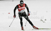 Dario Cologna of Switzerland skiing during qualifications for men sprint race of Dobiacco-Toblach stage of Tour de Ski 2011. Sprint race of Tour de ski was held on Wednesday, 5th of January 2011 in Dobiacco-Toblach, Italy.
