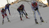 Ville Nousiainen of Finland (2nd) following Jesper Modin of Sweden during finals of men sprint race of Dobiacco-Toblach stage of Tour de Ski 2011. Sprint race of Tour de ski was held on Wednesday, 5th of January 2011 in Dobiacco-Toblach, Italy.

